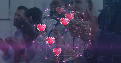 Diverse Business Team Applauding Networking Success