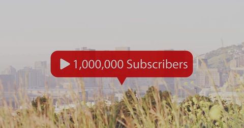 1 Million Subscribers Digital Media Milestone Pop-Up