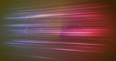 Vibrant Neon Light Streaks with Dynamic Particle Effects