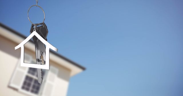 House Keys Symbolizing Real Estate Ownership with Blue Sky Background - Download Free Stock Images Pikwizard.com