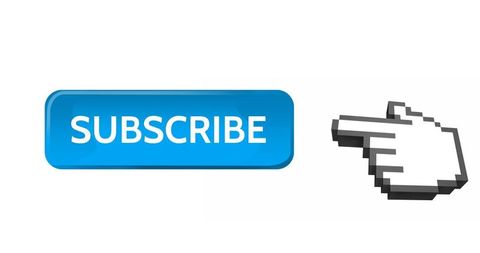 Pixelated Hand Pointing to Blue Subscribe Button - Download Free Stock Images Pikwizard.com