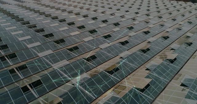Sprawling Solar Panels on Renewable Energy Farm