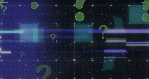 Abstract Digital Art with Question Marks and Data Theme - Download Free Stock Images Pikwizard.com