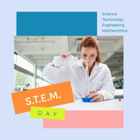 female scientist conducting research stem celebration concept - Download Free Stock Templates Pikwizard.com