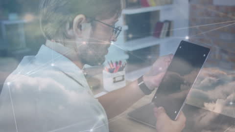 Conceptual Integrity: Man Using Digital Devices Seamlessly