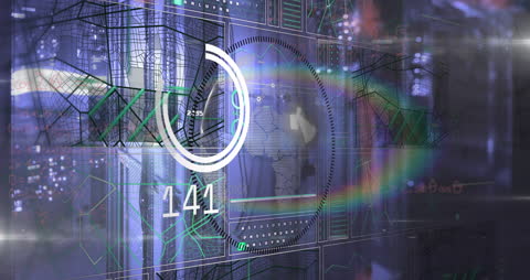 Digital Interface with Global Technology Elements in Server Room