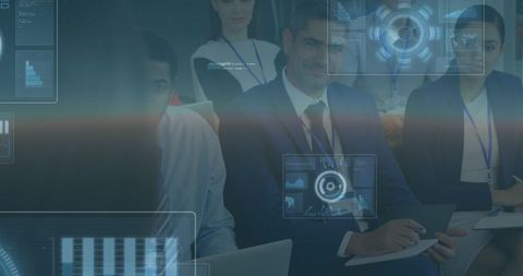 Data Visualization and Collaborative Business Meeting - Download Free Stock Images Pikwizard.com