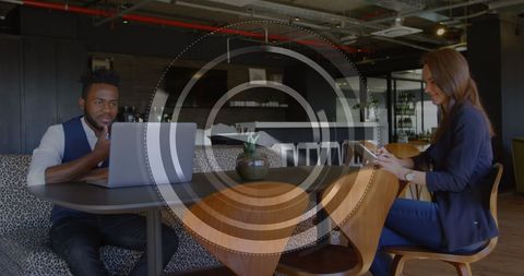 Diverse Business Collaboration in Modern Office Space