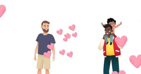 Diverse Gay Couple with Son Celebrating Love and Family - Download Free Stock Images Pikwizard.com
