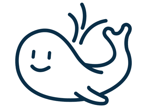 smiling whale with playful expression on transparent background - Download Free Stock Videos Pikwizard.com