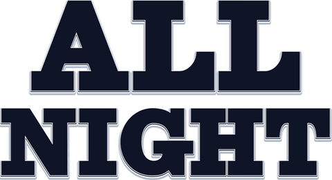 Bold Black Typeface All Night on Transparent Background - Download Free Stock Videos Pikwizard.com