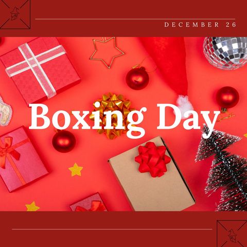 Festive Boxing Day Holiday Celebration Background - Download Free Stock Templates Pikwizard.com