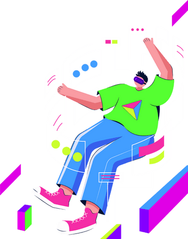 man using vr headset floating among interactive digital panels transparent background - Download Free Stock Videos Pikwizard.com