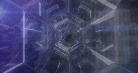 Futuristic Digital Tunnel with Data Visualization and City Network - Download Free Stock Images Pikwizard.com