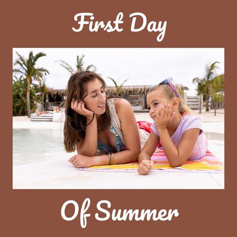 mother and daughter relaxing by the poolside on summer day - Download Free Stock Templates Pikwizard.com