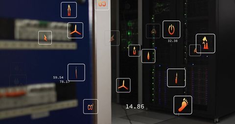 Ecological data analysis with digital interfaces and server towers
