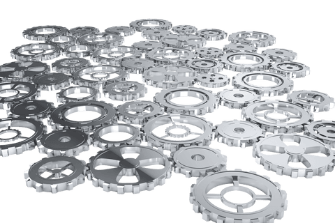 silver cogs on transparent background in industry design - Download Free Stock Videos Pikwizard.com