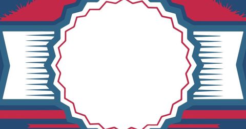 Usa certificate border design in patriotic colors