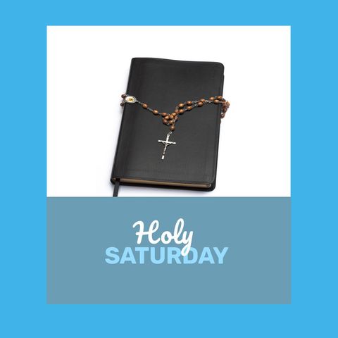 holy saturday celebration with bible and rosary - Download Free Stock Templates Pikwizard.com