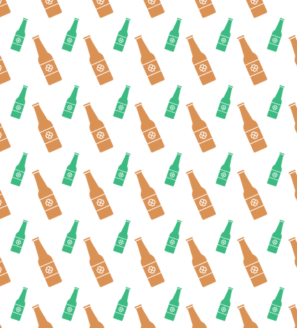st. patrick's day shamrock and bottles pattern on transparent - Download Free Stock Videos Pikwizard.com