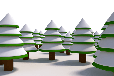 transparent wintery pine trees in snow covered forest - Download Free Stock Videos Pikwizard.com
