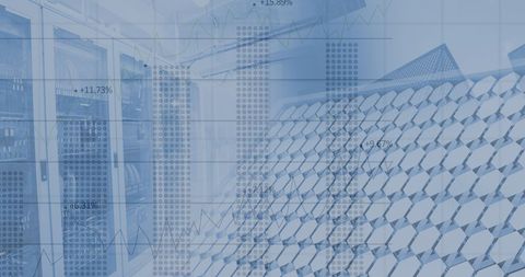 Global Financial Data Overlapping with Solar Panel Background - Download Free Stock Images Pikwizard.com
