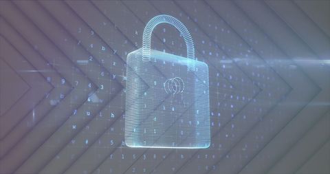 Digital Lock on Hexadecimal Background Symbolizing Cyber Security - Download Free Stock Images Pikwizard.com