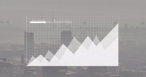 Digital Financial Growth Chart on Urban Cityscape Background - Download Free Stock Images Pikwizard.com