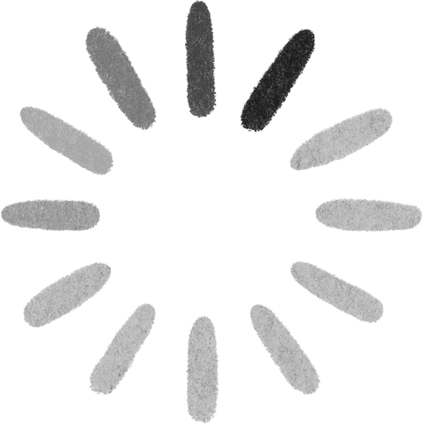 minimalist loading spinner with twelve speckled ovals on transparent background - Download Free Stock Videos Pikwizard.com