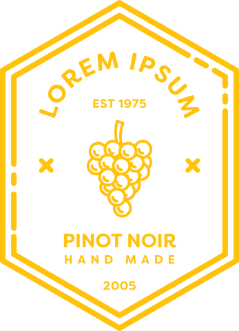 transparent yellow wine label vector with text and grapes icon - Download Free Stock Videos Pikwizard.com
