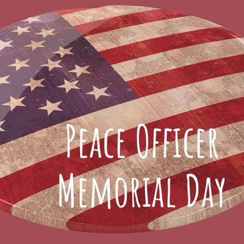 peace officer memorial day tribute with vintage american flag - Download Free Stock Templates Pikwizard.com