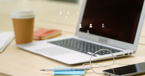 Digital Interface Display with Collaborative Network Links