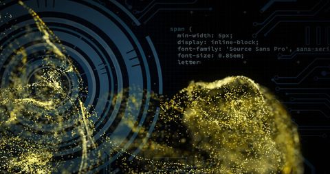abstract digital data with network theme and tech elements - Download Free Stock Images Pikwizard.com