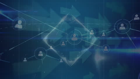 Digital Network and Futuristic Connections Concept