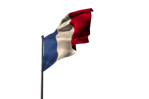 france flag waving against transparent sky, low angle view - Download Free Stock Videos Pikwizard.com