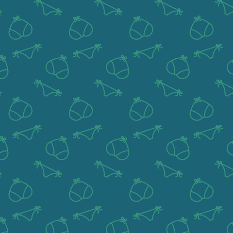seamless transparent green bikini pattern on blue background - Download Free Stock Videos Pikwizard.com