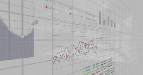 Digital Financial Graphs and Data Visualization - Download Free Stock Images Pikwizard.com