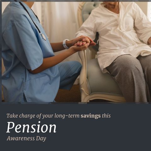 healthcare professional comforting senior patient for pension awareness day - Download Free Stock Templates Pikwizard.com