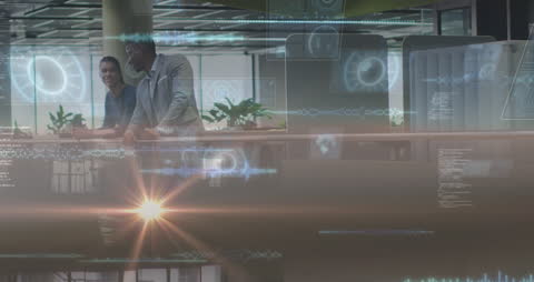 Business Colleagues Discussing Digital Analytics Strategy