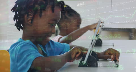Children Learning Digital Technology Interactively in Classroom