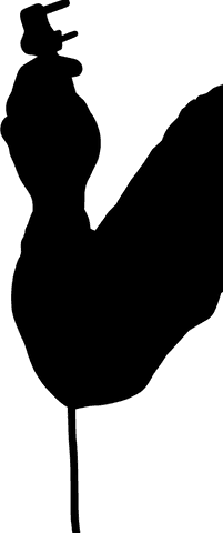 Black hand silhouette on transparent background, vector style