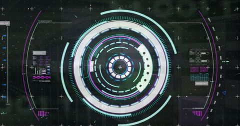 High-Tech Digital Interface with Futuristic Scope - Download Free Stock Images Pikwizard.com