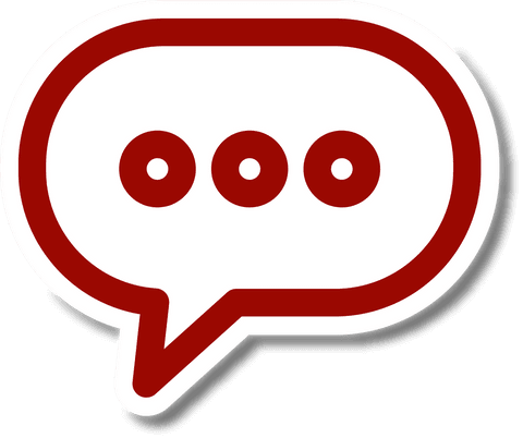 minimalist speech bubble with red dots on transparent background - Download Free Stock Videos Pikwizard.com