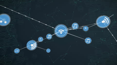 Animation of Internet Networking and Data Connectivity