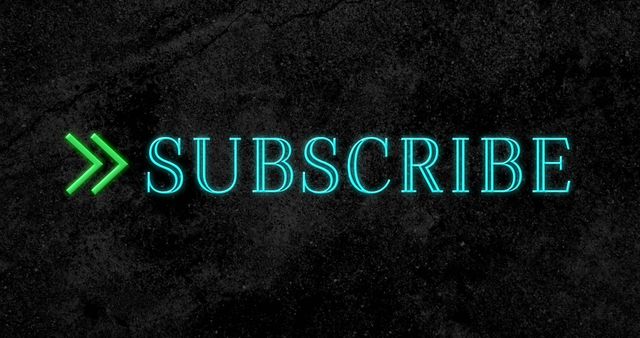 Glowing Neon Subscribe Button with Arrow on Dark Background - Download Free Stock Images Pikwizard.com