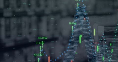 Digital Analytics Display Over Retail Environment - Download Free Stock Images Pikwizard.com