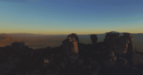 spectacular transparent rock formations at golden sunset - Download Free Stock Videos Pikwizard.com