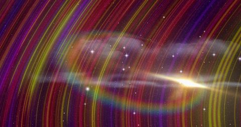 Vivid Starlit Sky with Colorful Light Streaks - Download Free Stock Images Pikwizard.com