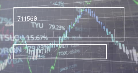 Dynamic Financial Data Visualization with Interface Overlay