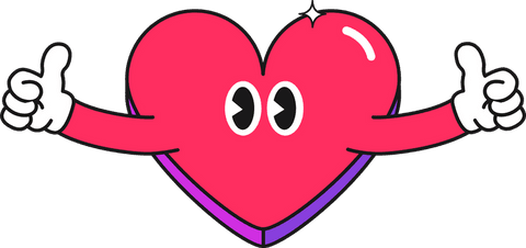 friendly heart cartoon giving thumbs up png with transparent background - Download Free Stock Videos Pikwizard.com
